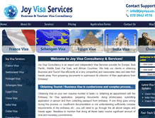 Tablet Screenshot of joyvisaservices.co.uk
